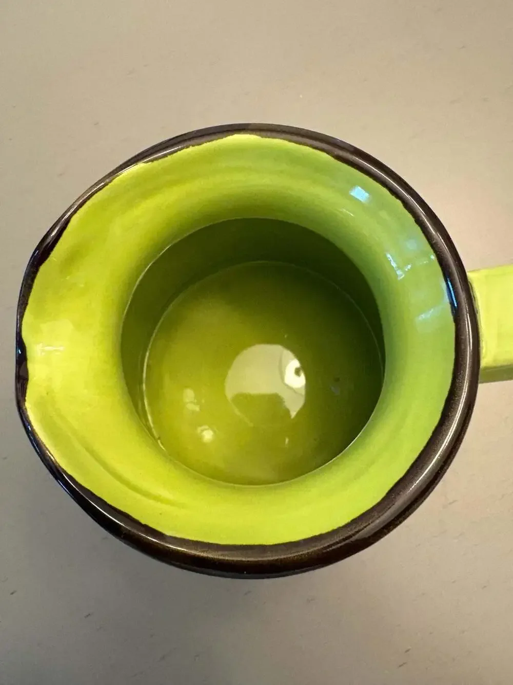 La Dolce Vita by Home Essentials and Beyond Green Ceramic Pitcher
